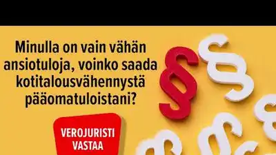 Kotitalousvähennys pääomatuloista